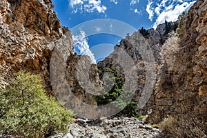 Rocks of Imbros gorge. Crete. Greece.