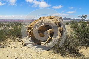 Rocks in Ischigualasto desert valley