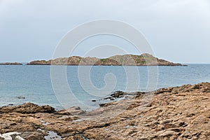 The rocks of isola rossa sardinia