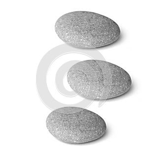 Rocks isolated on white