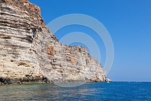 Rocks in lampedusa island sicily photo