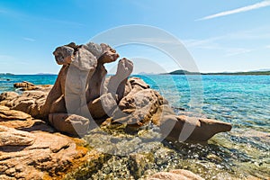 Rocks in Liscia Ruja shore photo