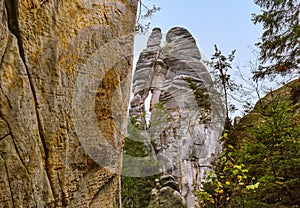 Rocks Lovers in Adrspach-Teplice Nature park in Czech