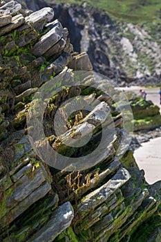 Rocks on Maghera beach, Ireland