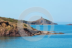 Rocks in Mediteranian Sea. Sardinia. Italy photo