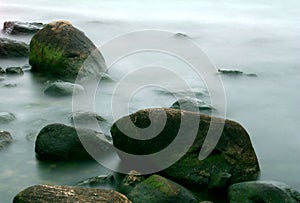 Rocks in Mist