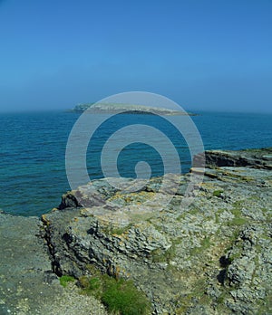 The rocks and moelfre island