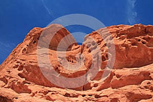 Rocks named Seven Sisters, Valley of Fire State Park, USA