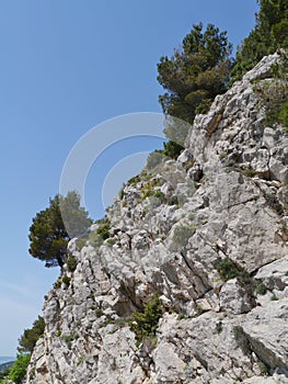 The rocks near the Croatian Klis