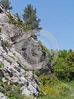 The rocks near the Croatian Klis