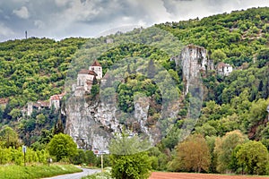 Rocks near Saint-Cirq-Lapopie, France