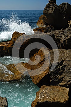 Rocks by the ocean