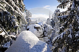 Rocks on Ostas mountain - Czech Republic photo