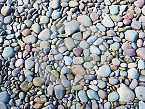 Rocks and Pebble shoreline on Lake Ontario