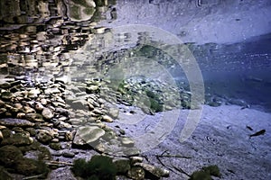 Rocks and Pebbles, pebbles below water