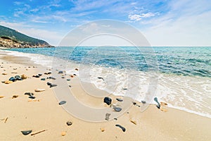 Rocks in Porto Sa Ruxi shore