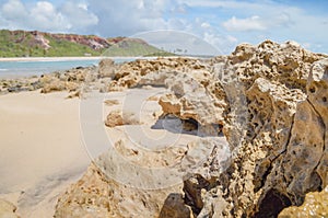 Rocks of Praia de Coqueirinho, Conde PB Brazil