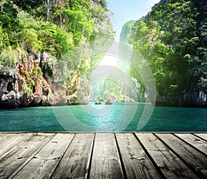 Rocks on railay beach in Krabi