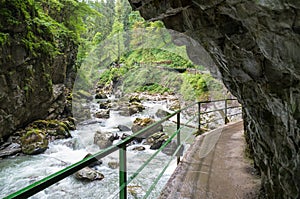 Rocks in the ravine Breitachklamm (Oberstdorf, Germany)