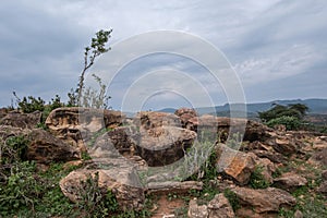 Rocks in the region of Kenya