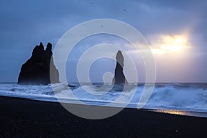 Rocks of Reynisdrangar, Iceland