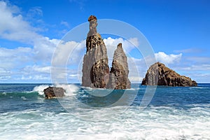 Rocks at ribeira da janela photo