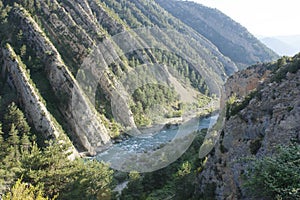 Rocks in River Ara, pyrenees