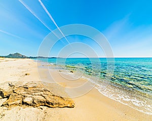 Rocks and sand in Piscina Rei photo