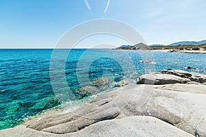 Rocks in Sant Elmo coast