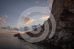 Rocks and sea