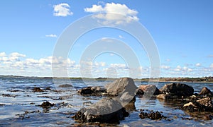 Rocks in sea