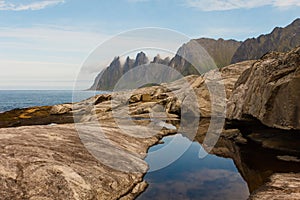 Rocks in the sea photo