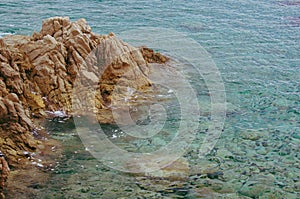 Rocks and sea. Sardinia, Italy