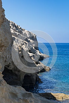 Rocks, sea and sky, Crete, Greece