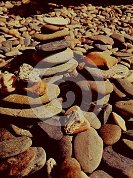 Rocks on seabeach
