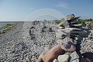 Rocks seacoast baltic sea