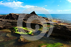 Rocks on the seashore