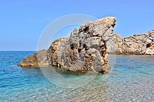 Rocks on seaside