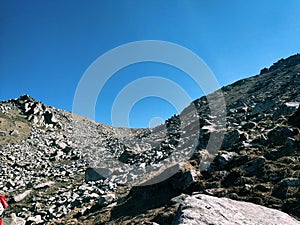 Many Rocks on the top of Mountain of Himalaya