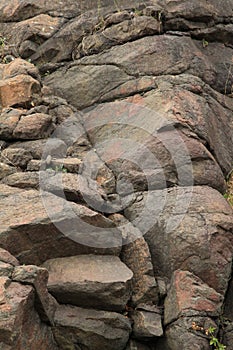 Rocks at Silver Creek Cliff in Northern Minnnesota