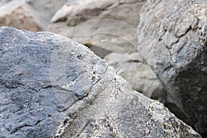 Rocks situated near the seashore