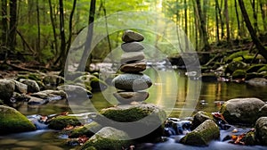 Zen meditation landscape