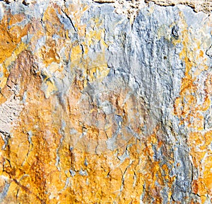 rocks stone and red orange gneiss in the wall of morocco