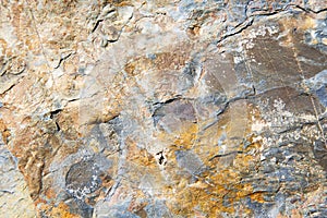 rocks stone and red orange gneiss in the