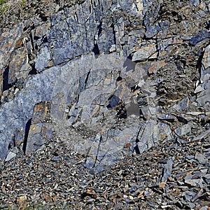 Rocks with stones. Structures. A background, summer. Susuman. The Magadan area. Kolyma IMG_9364