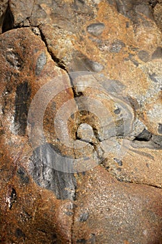 Rocks with Striations and Grooves at Sand Beach, Acadia National Park