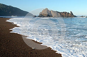 Rocks and Surf on the Oregon Coast