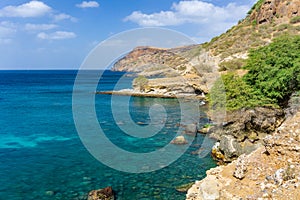 Rocks on Tarrafal, Santiago Island, Cabo Verde photo