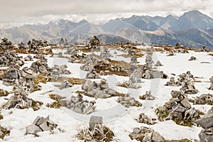 Rocks tower on Malolaczniak top - Tatras Mountains