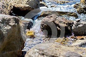 Rocks on tropical beach